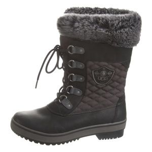 UGG - Brynn Leather Lace-Up Boots